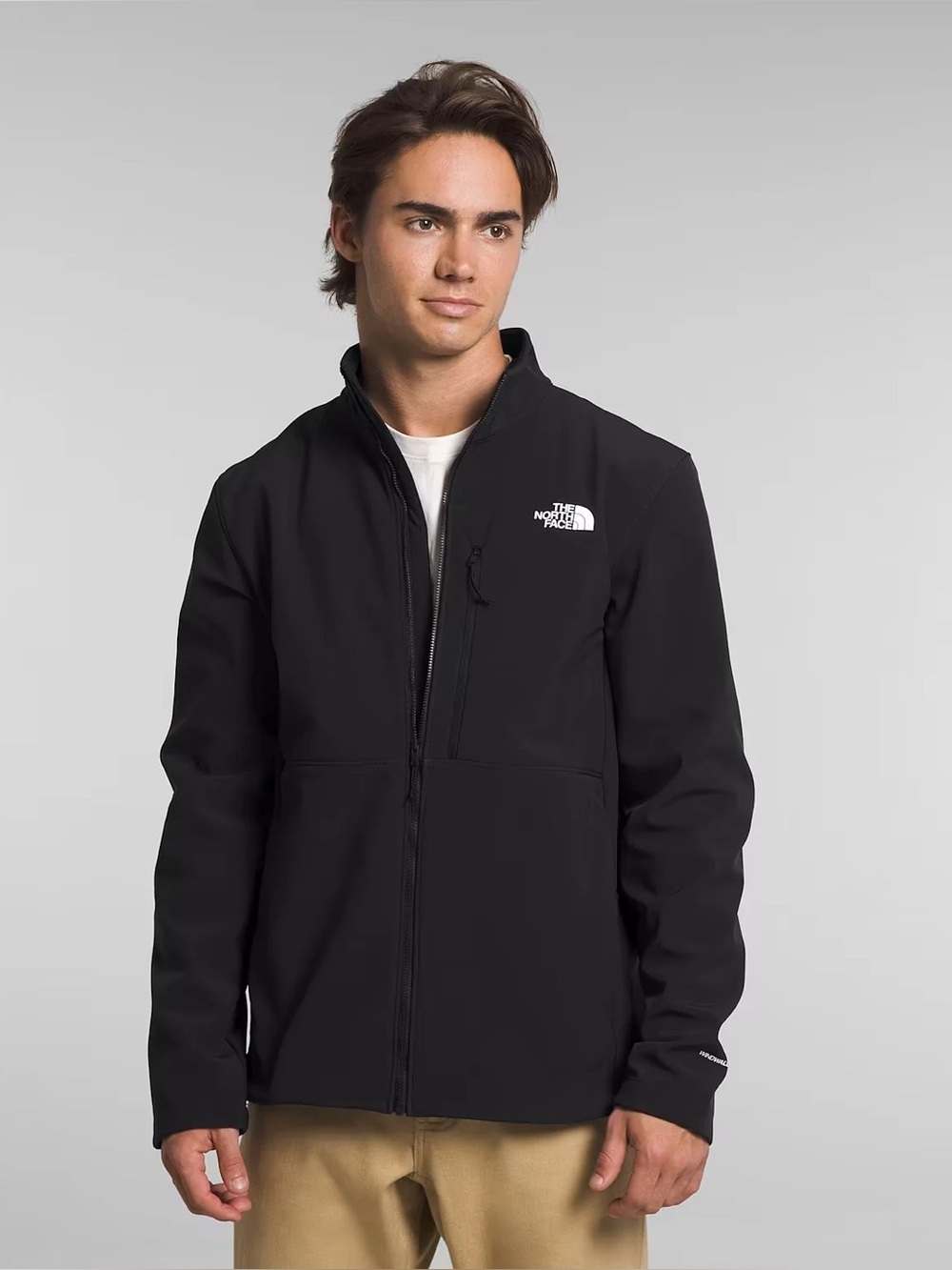 The North Face Apex Bionic 3 Jacket Men’s L Black WindWall Soft Shell Full Zip